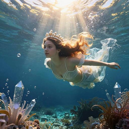 Radiant Ocean Princess in Crystal Garden