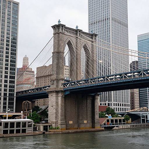 Cityscape with Monumental Entrance Bridge