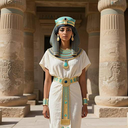 Photorealistic Ancient Egyptian Woman Portrait