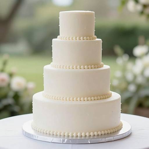 Simple White Wedding Cake Ideas