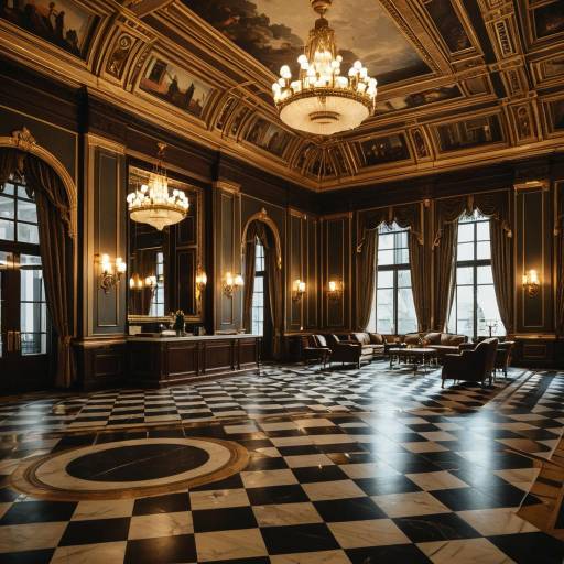 Luxurious Hotel Reception in Cinematic Detail