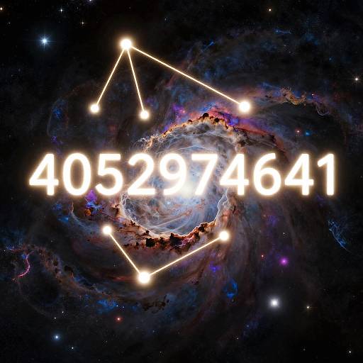Galactic Constellation of Numeric Digits