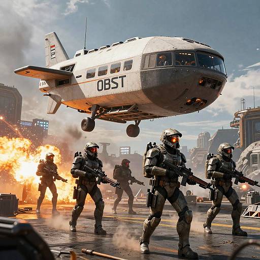 Helldivers ODST Squad Alien Deployment