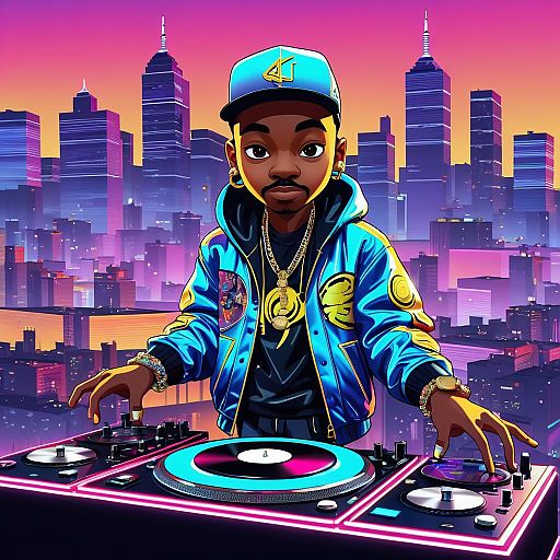 Ant Rapper in a City Skyline Ant Rapper in a City Skyline