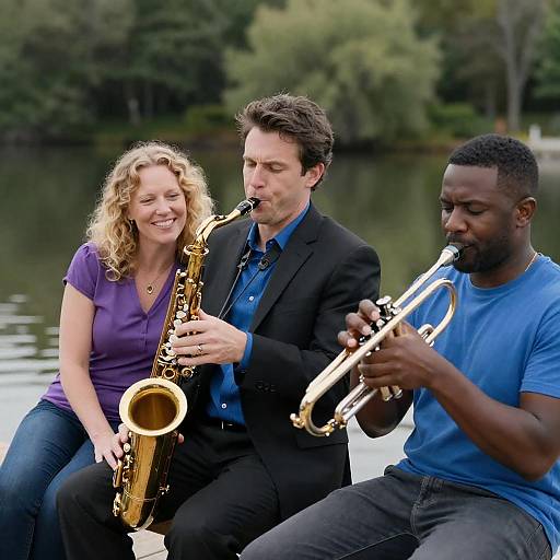 Musicians at Lakeside Docking Session