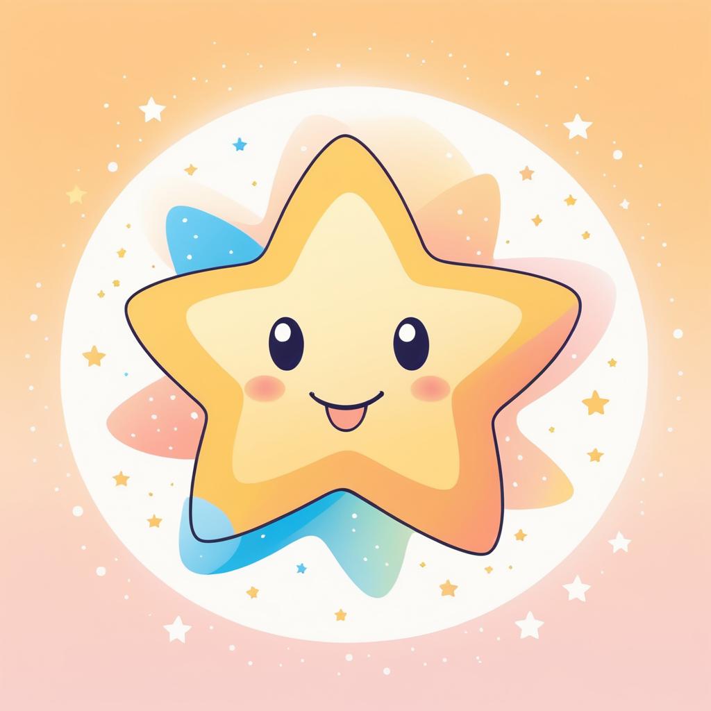 Delightful Cartoon Star Character Design