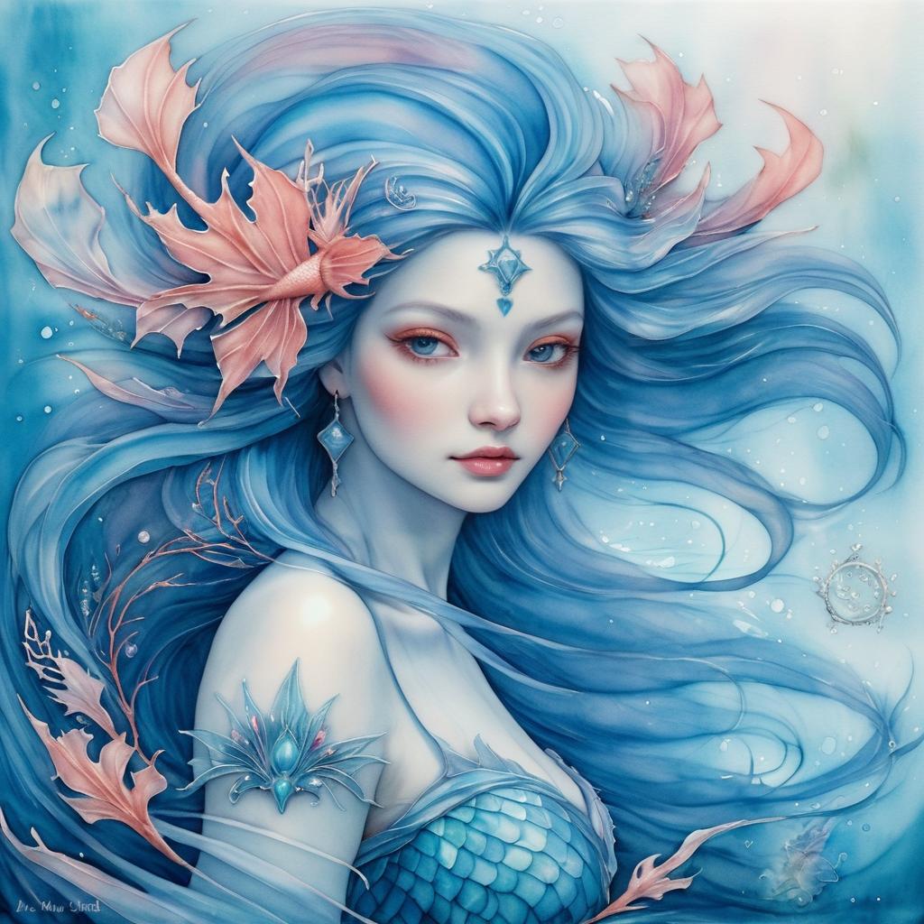 Mystical Mermaid Fantasy Art Print