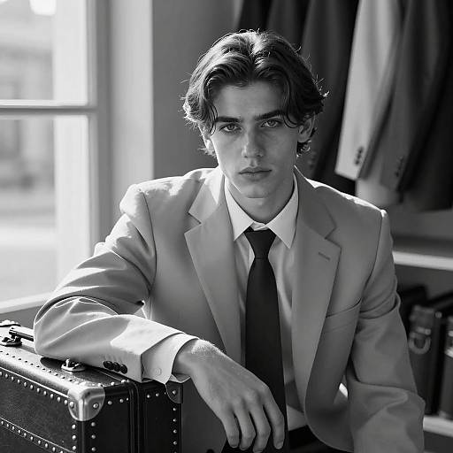 Intense Portrait of a Young Man