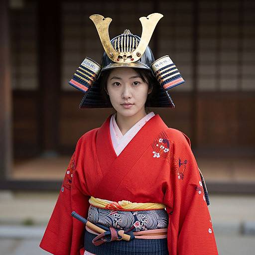 Takeko Nakano Samurai Woman Portrait