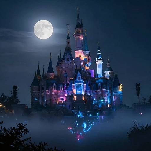 Ethereal Floating Spectral Castle