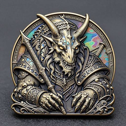 Hyper Detailed Tarrasque Line Art