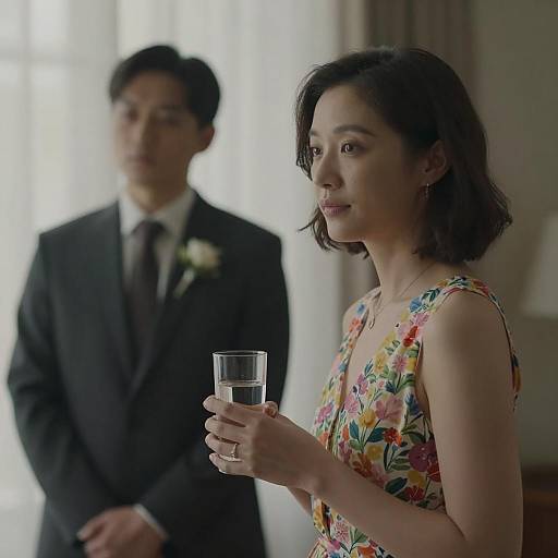 Serene Moments: A Woman and a Shadow