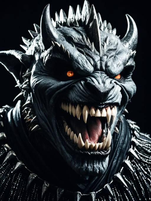 Photorealistic Portrait of Man in Beast Costume