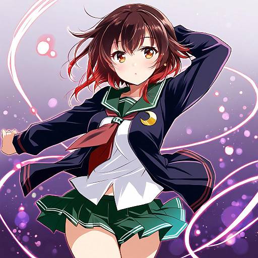 Illustration of Mutsuki kai ni (kancolle), kantai collection in the style of Kanna (plum)