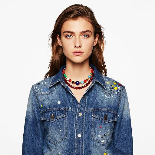 Vibrant Portrait of Female Artist