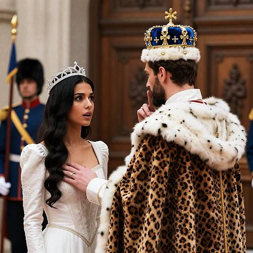 Regal Couple in Ornate Setting