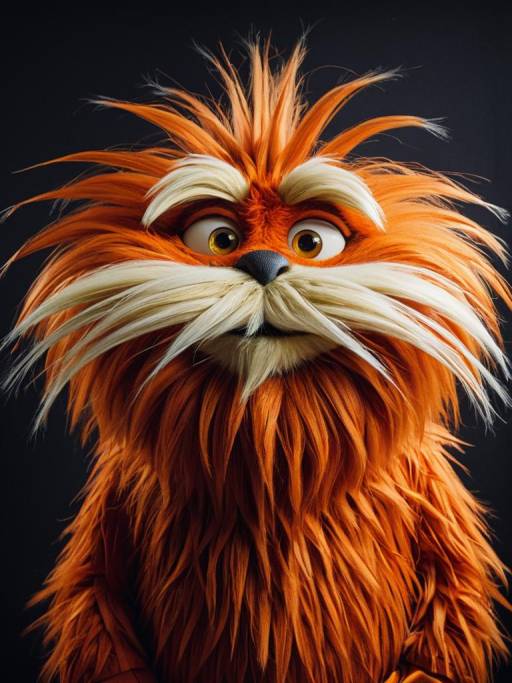 Man in Photorealistic Lorax Costume