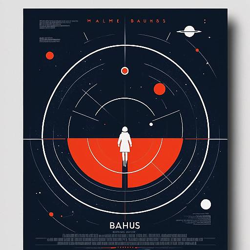 Abstract Space Thriller Movie Poster