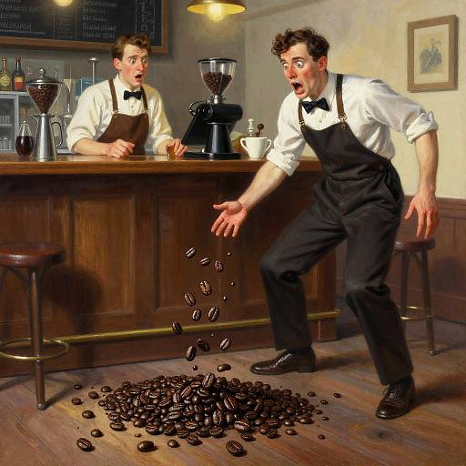 Distracted Barista's Coffee Tragedy