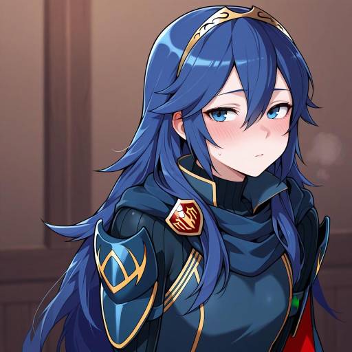 Lucina from Fire Emblem with Blue Hair