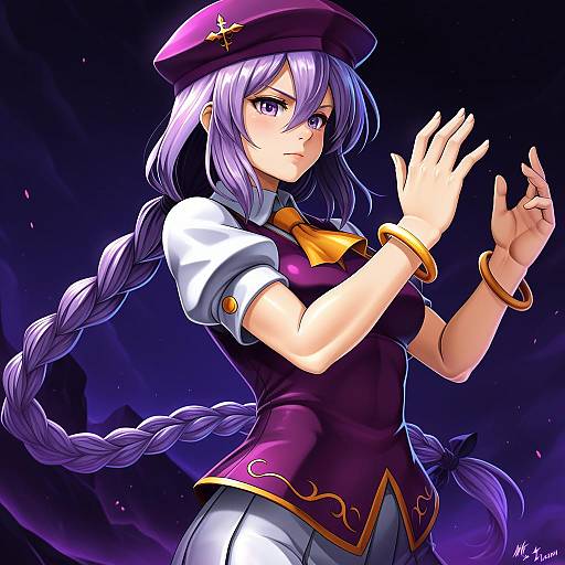 Illustration of Sion eltnam atlasia, tsukihime in the style of Vilde loh hocen