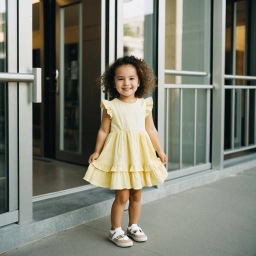 Charming Toddler Fashion Portrait Outdoors