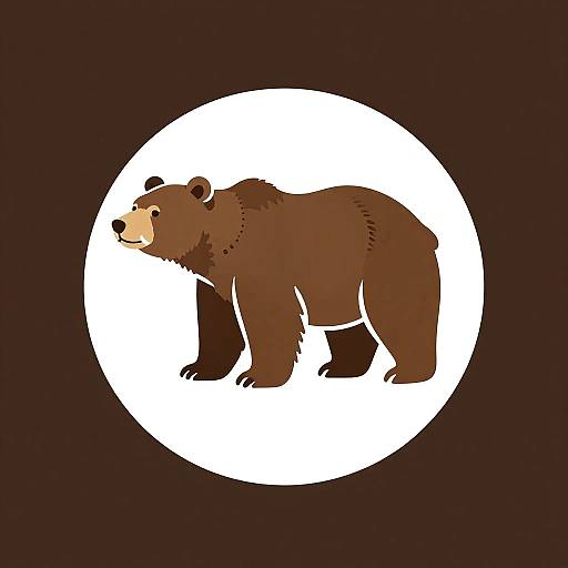 Vintage Alaskan Bear Salmon Logo