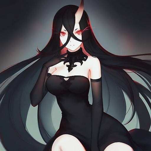 Illustration of Battleship water oni, kantai collection in the style of Softmode