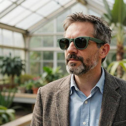 Tweed Professor in Moss-Green Shades