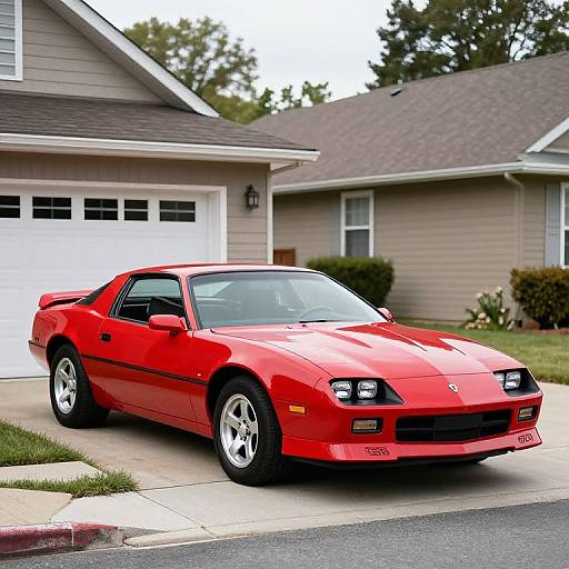 Classic 1986 Red Camaro F-Body