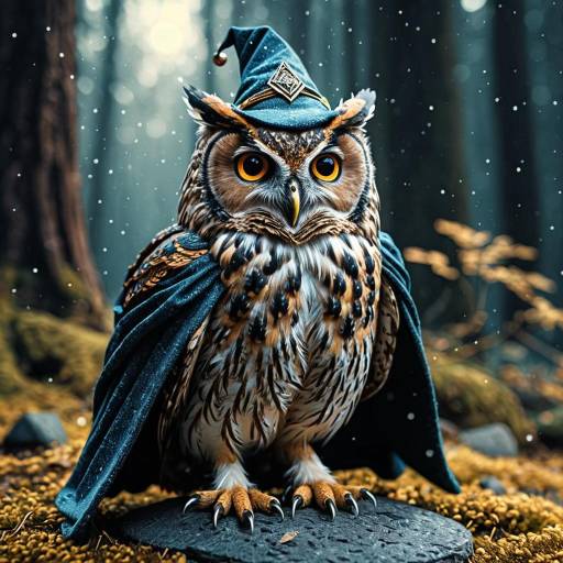 Owl in Wizard Cloak Owl in Wizard Cloak