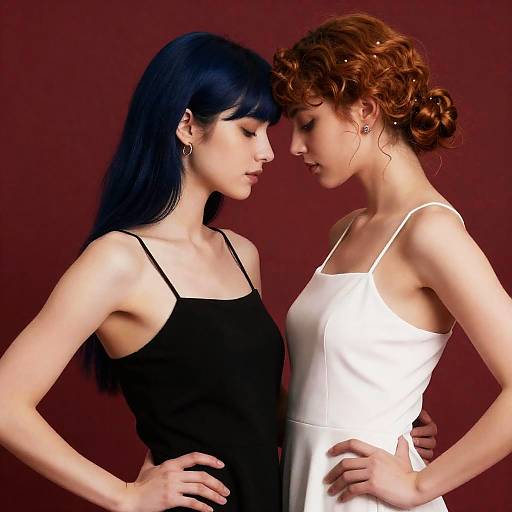 Intimate Elegance: Two Women Portrait