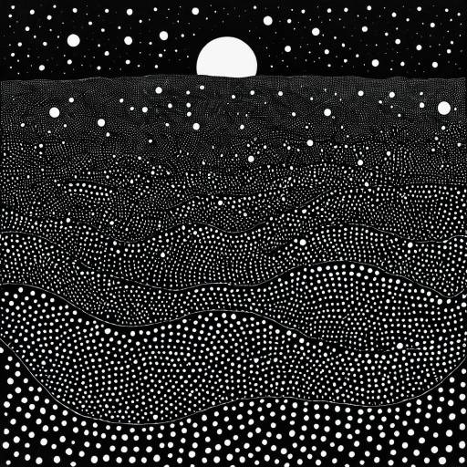 Yayoi Kusama Inspired Dotted Landscape