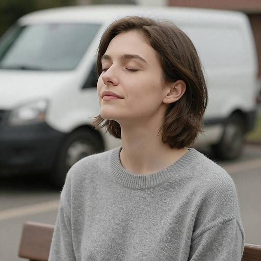 Serene Outdoor Portrait of a Woman
