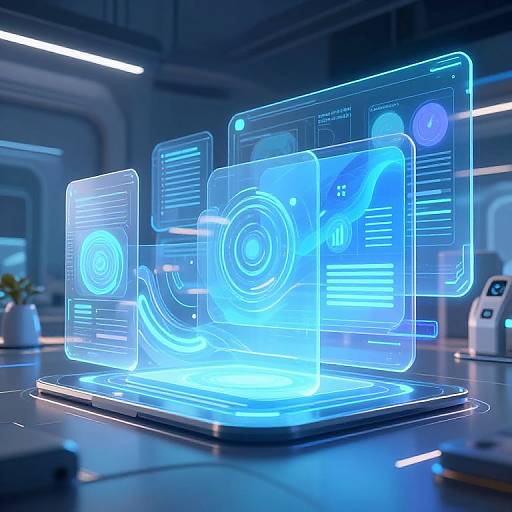 Futuristic AI Virtual Assistant Design