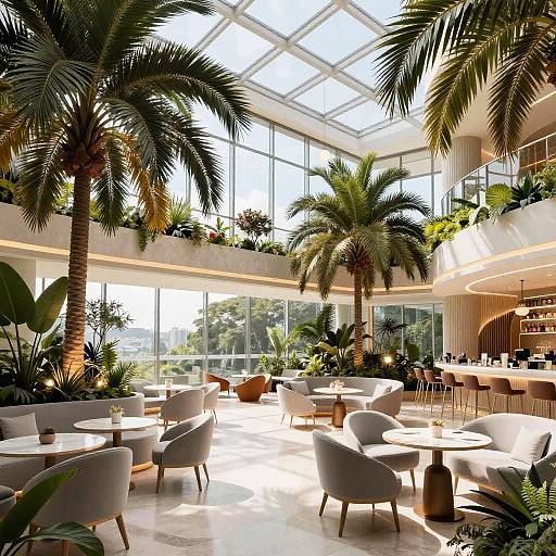 Elegant Sky Garden Lounge Design