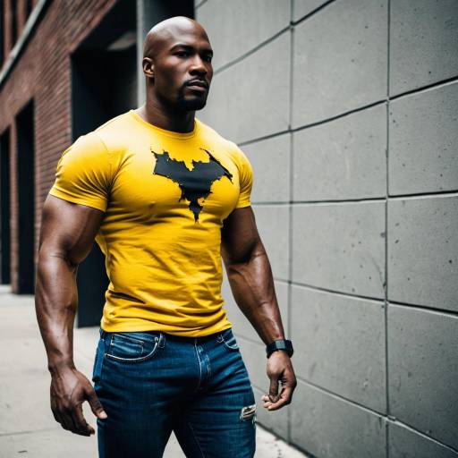 Urban Luke Cage Cosplay with Muscular Flair