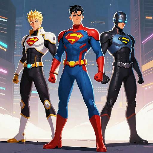 Vibrant Futuristic Superhero Outfits