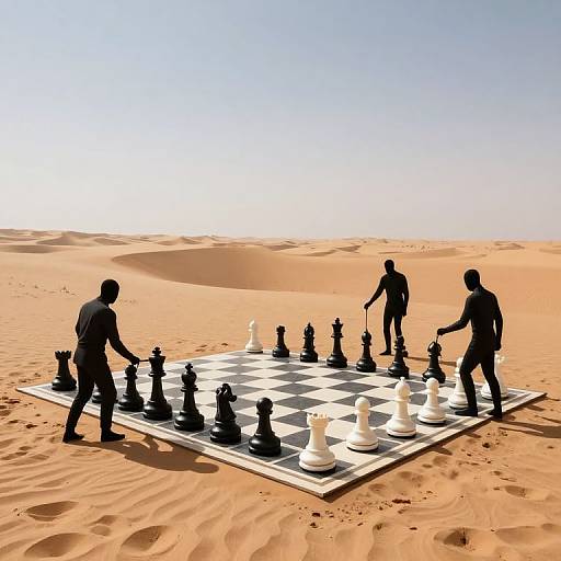 Desert Chessboard of Solar Strategy