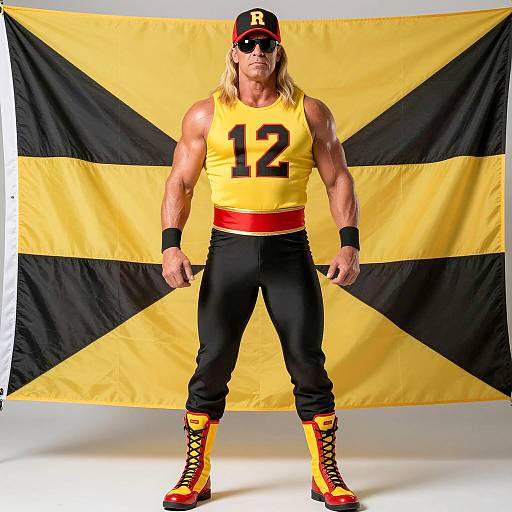 Photorealistic Hulk Hogan Costume Display
