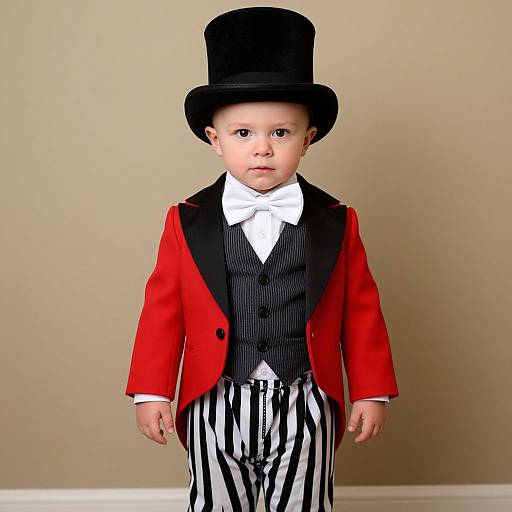 Realistic Ringmaster Infant Costume Portrait