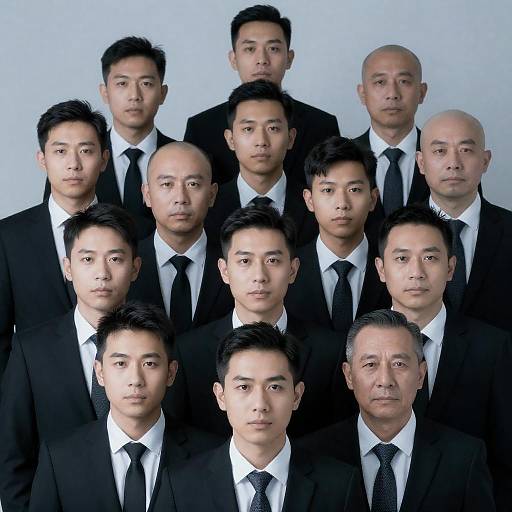 Group of Men in Formal Suits