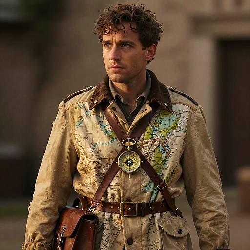 Wistful Portrait of Wandering Cartographer