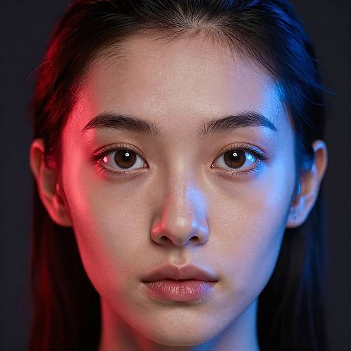Photorealistic Headshot with Dramatic Lighting