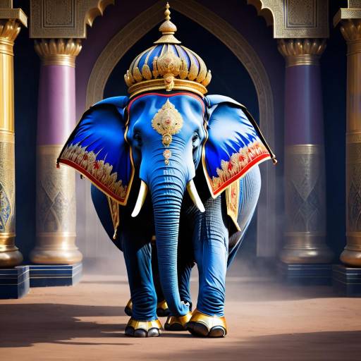 Royal Elephant in Majestic Attire