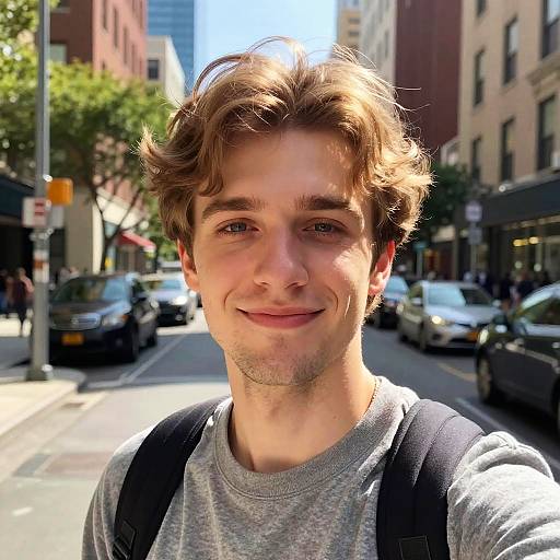 Mr Beast Urban Selfie in Sunlight