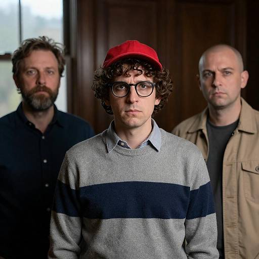 Indoor Portrait of Three Distinct Men