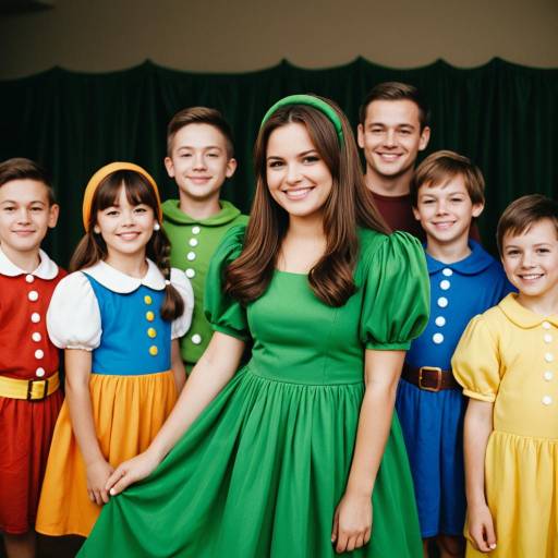 Group in Colorful Fairy Tale Costumes