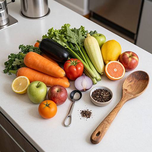 Vibrant Culinary Kitchen Countertop