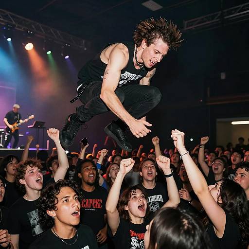 Moher Mid-Air Jump Metal Concert